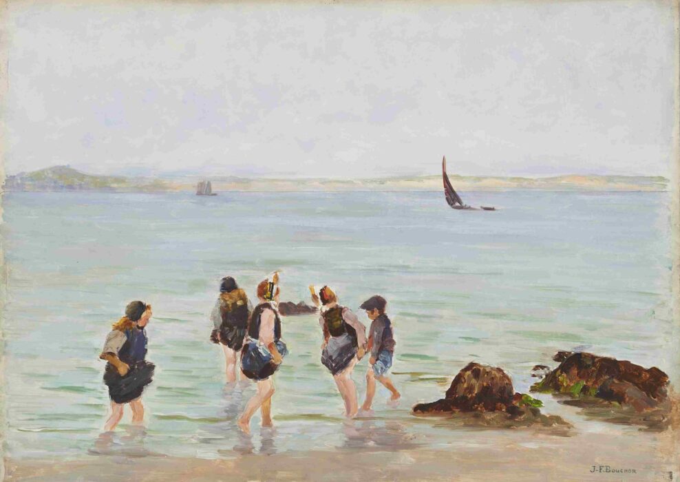 Joseph-Félix Bouchor, Les pataugeuses (Début XXe siècle) © Musée des beaux-arts de Vannes, La Cohue