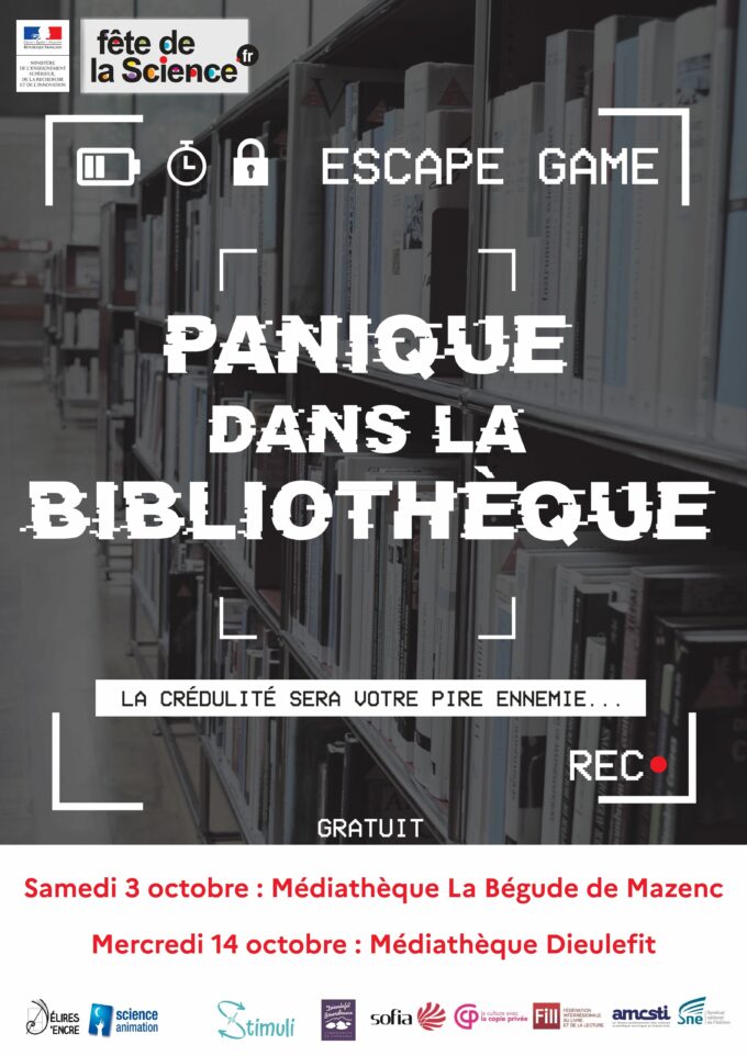 Copie de Escape Game - samedi 3 octobre